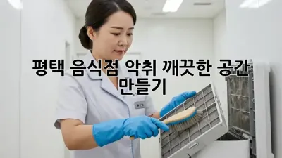 평택 음식점 악취? 깨끗한 공간 만들기!
